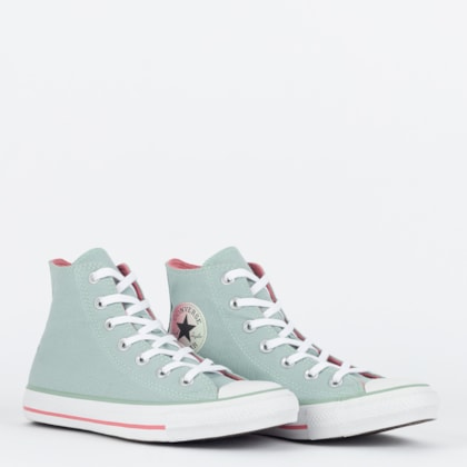 Tênis Converse Chuck Taylor All Star Hi Seasonal +1 Verde Menta CT19910014