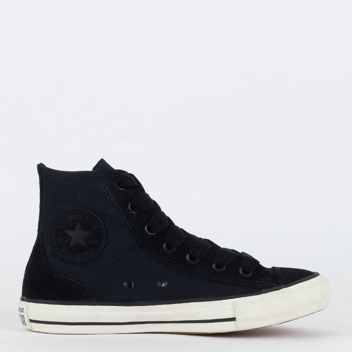 Tênis Converse Chuck Taylor All Star Hi Seasonal Material Preto Preto Amendoa CT28970001