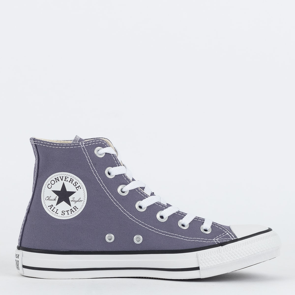 Tênis Converse Chuck Taylor All Star Hi Seasonal Roxo Fosco Preto