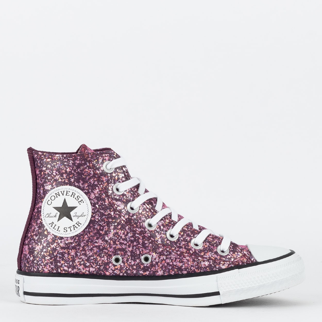 Tênis Converse Chuck Taylor All Star Hi Shinefetti Roxo