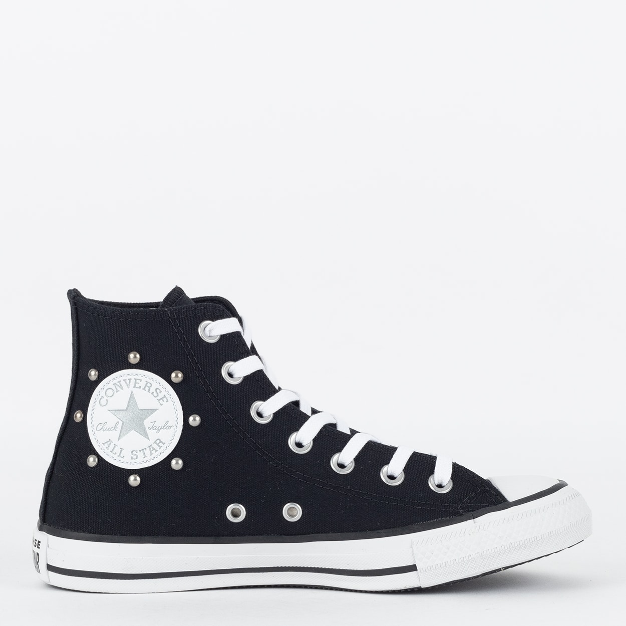 Tênis converse chuck taylor store all star hi cinza