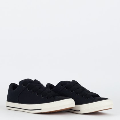 Tênis Converse Chuck Taylor All Star High Street Ox Seasonal Material Preto Preto Amendoa CT28960001