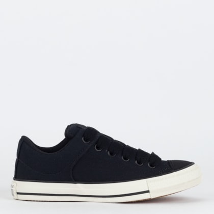 Tênis Converse Chuck Taylor All Star High Street Ox Seasonal Material Preto Preto Amendoa CT28960001