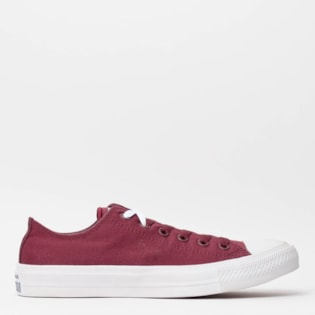 Tênis Converse Chuck Taylor All Star II Ox Deep Bordeux White Navy 153054 Tênis Converse Chuck Taylor All Star II Ox Deep Bordeux White Navy 153054