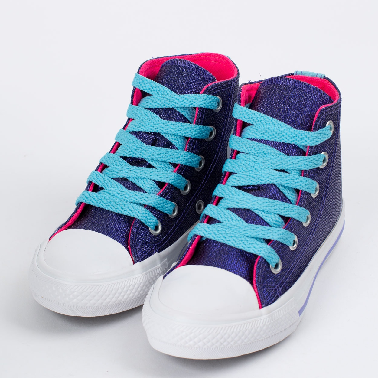 Tênis Converse Chuck Taylor All Star Kids Azul Rosa CK09030001 na Loja  Virus 41