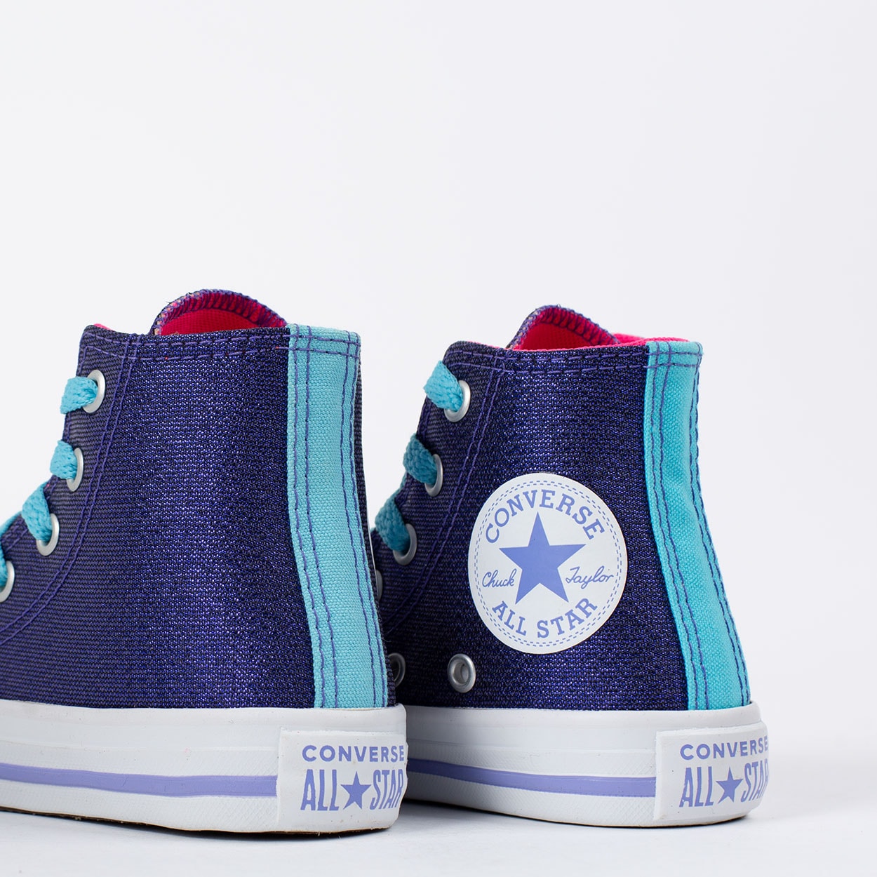 Tênis Converse Chuck Taylor All Star Kids Azul Rosa CK09030001 na Loja  Virus 41