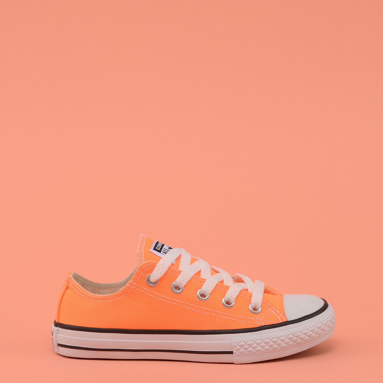 all star laranja neon