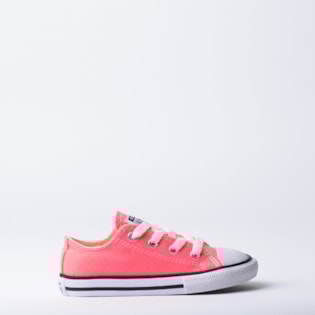 Tênis Converse Chuck Taylor All Star Kids Ox Laranja Fluor CK04310013 Tênis Converse Chuck Taylor All Star Kids Ox Laranja Fluor CK04310013