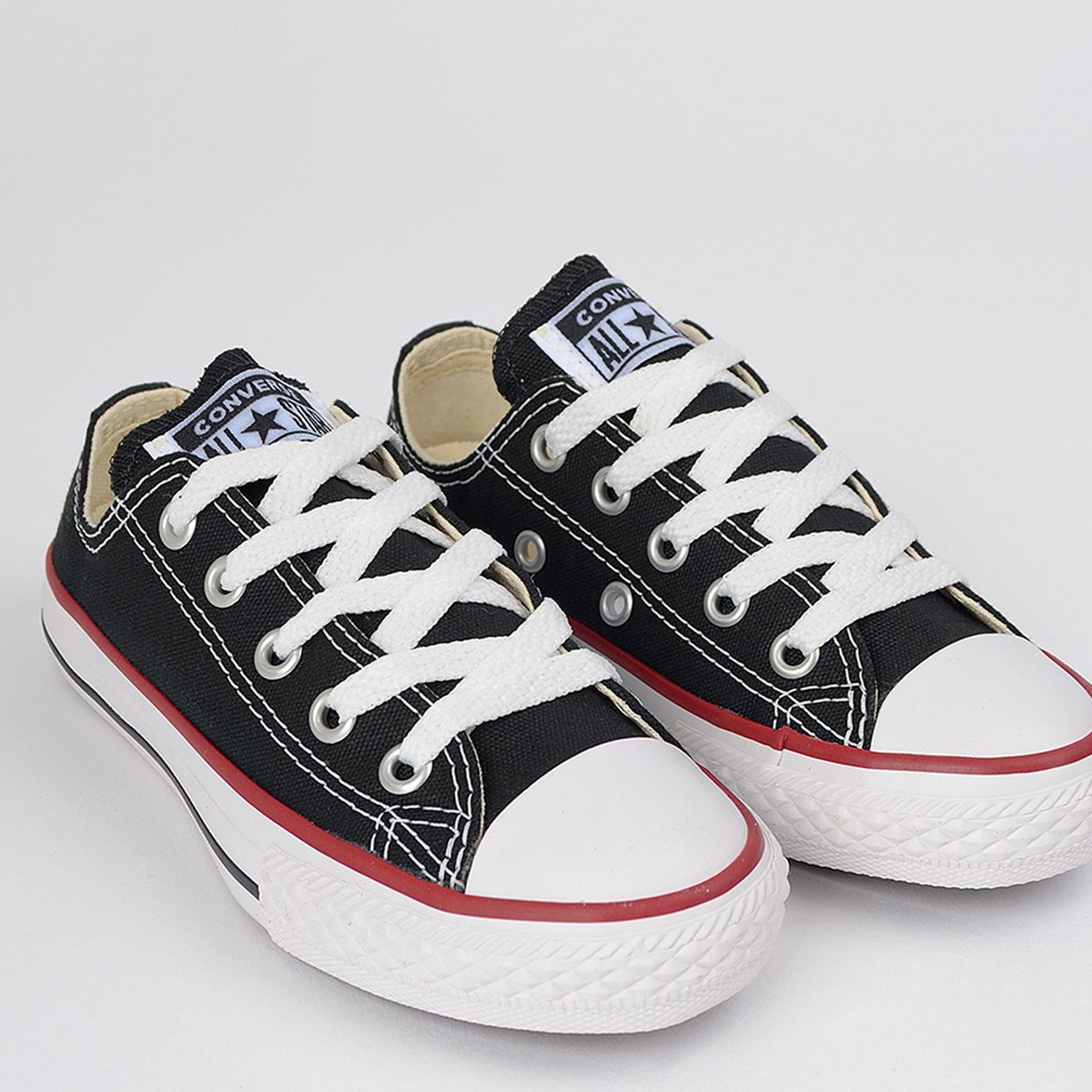 TENIS INFANTIL CHUCK TAYLOR ALL STAR PRETO/VERMELHO/PRETO