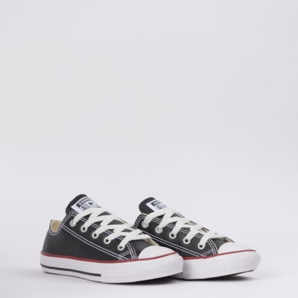 Tênis Converse Chuck Taylor All Star Kids Ox Preto Vermelho CK04200003