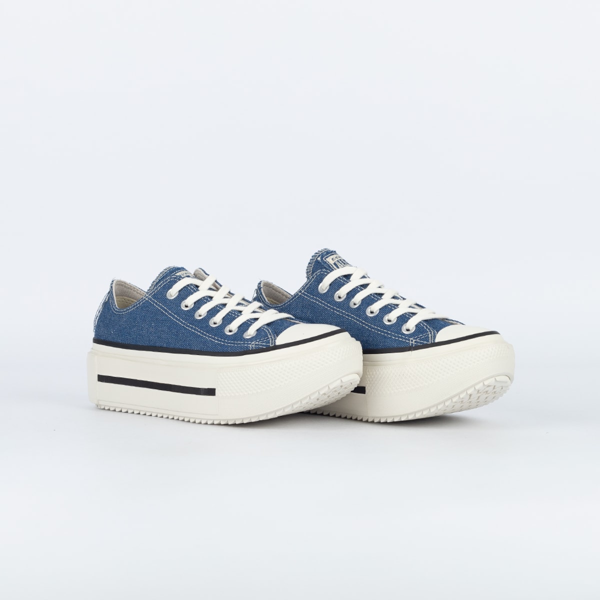 All Star Stack Form Tênis Converse Chuck Taylor All Star Lift Double Stack Ox Denim Mood ...