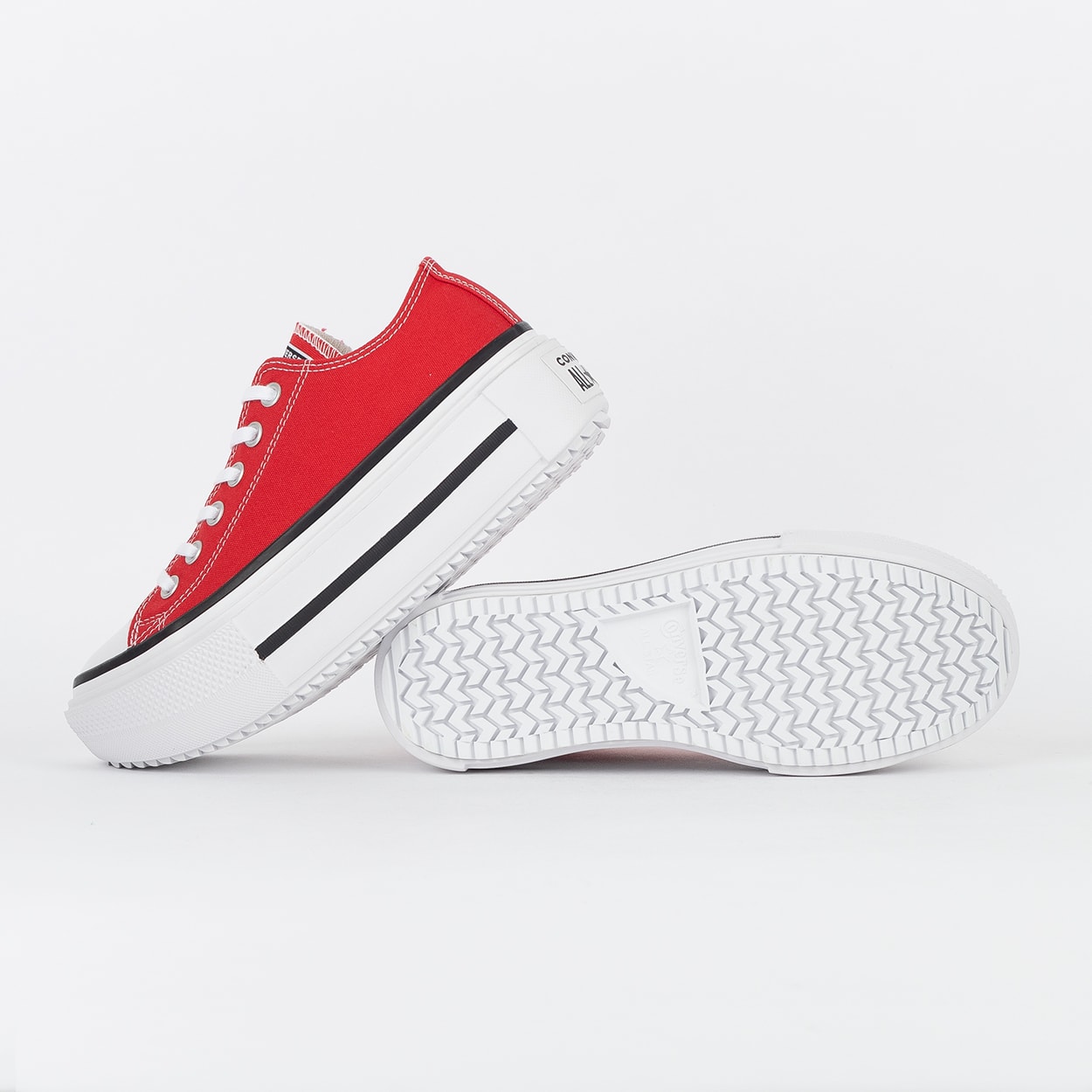Tênis Converse Chuck Taylor All Star Lift Double Stack Ox Red