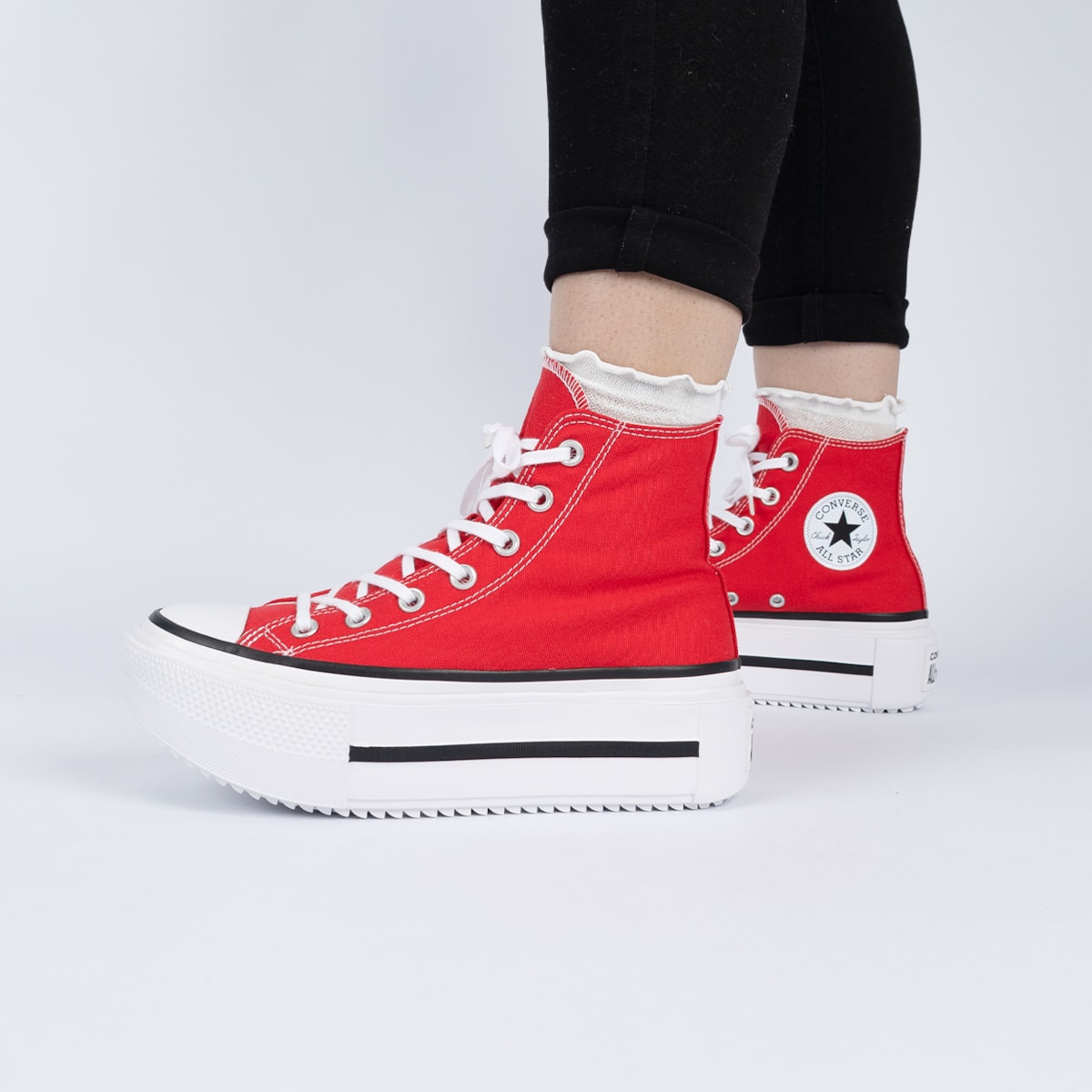 Star Lift All Star Plataform Vermelho Tênis Converse Chuck Taylor