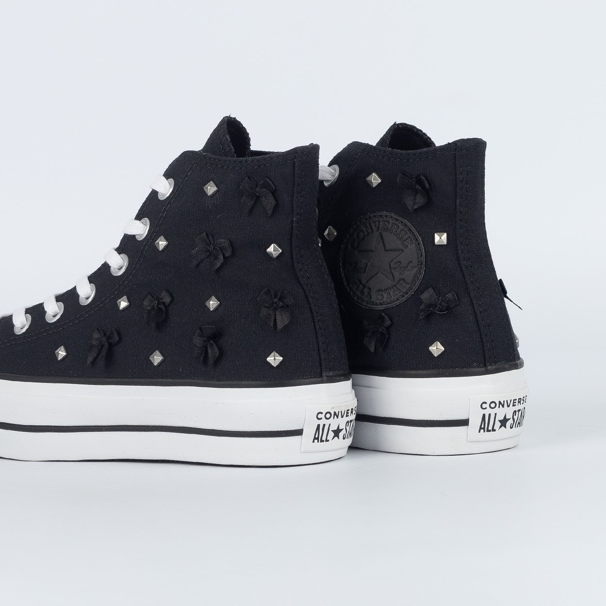Tênis Converse Chuck Taylor All Star Lift Hi Bow Studded Preto