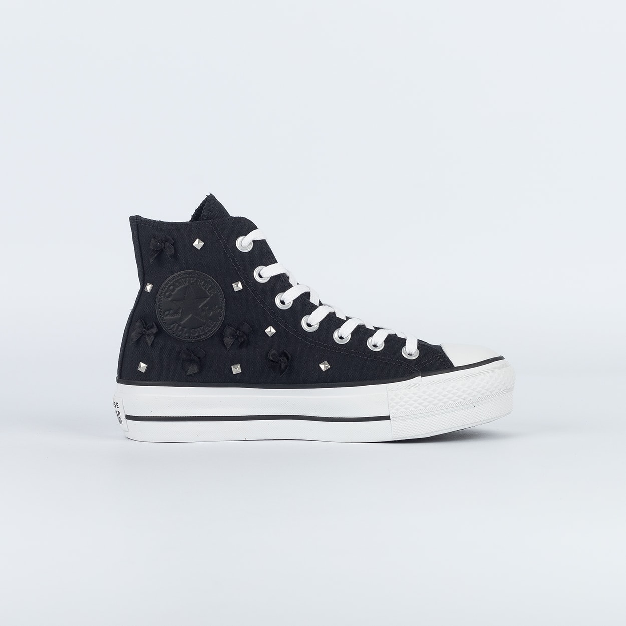Tênis Converse Chuck Taylor All Star Lift Hi Bow Studded Preto