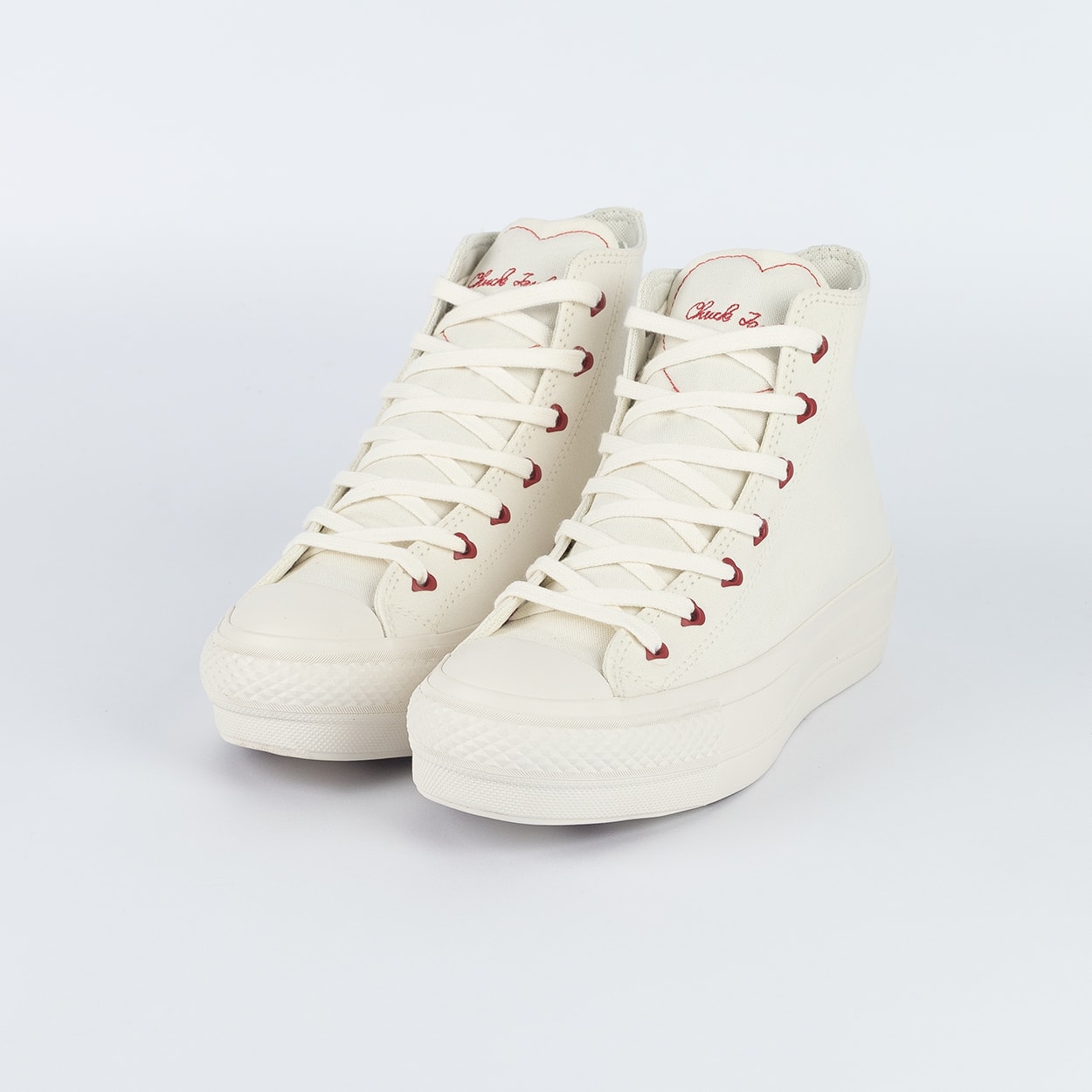 Tênis Converse Chuck Taylor All Star Lift Hi Chucks In Love Branco