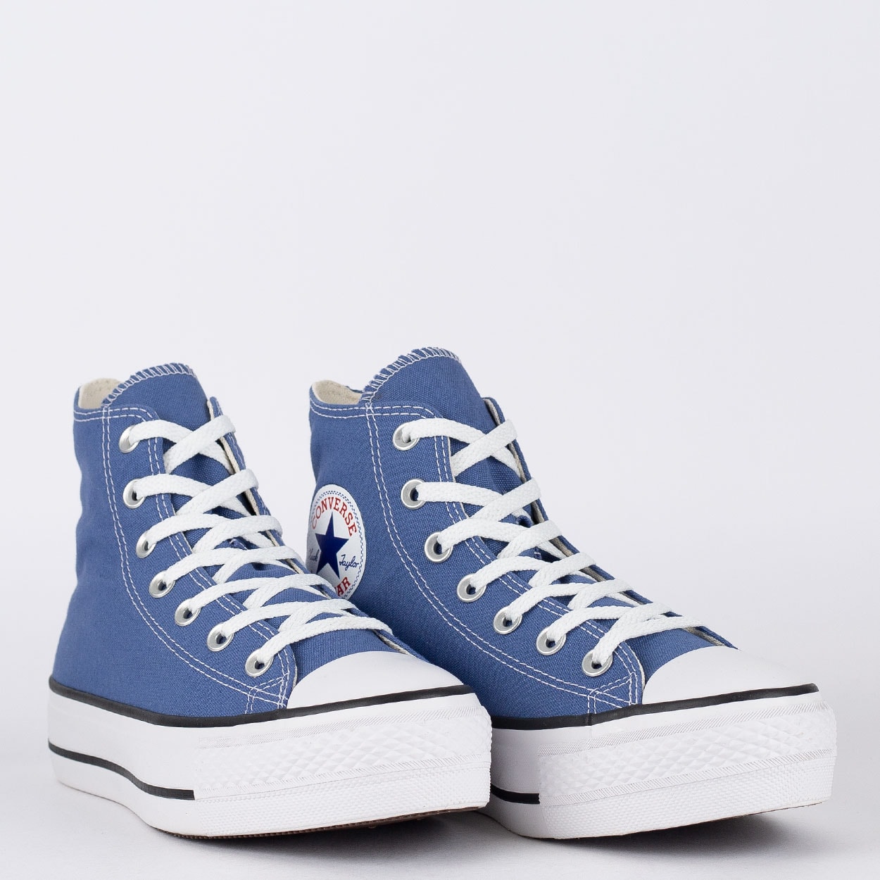 All Star Plataforma Tênis Converse Lift Feminino Branco Preto