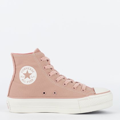 Tênis Converse Chuck Taylor All Star Lift Hi Workwear Textures Rosa Crepusculo CT24030001