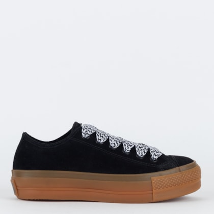 Tênis Converse Chuck Taylor All Star Lift Ox 90 S Sport Preto Preto Mel CT28460001