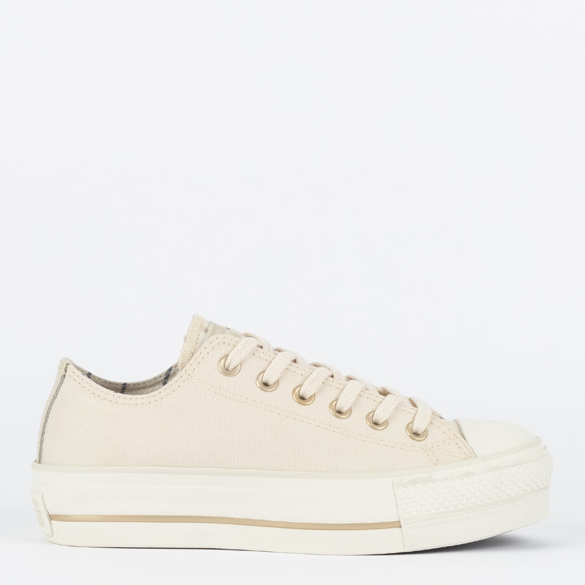 Taylor All All Star Bege Plataforma Tênis Feminino All Star Bege