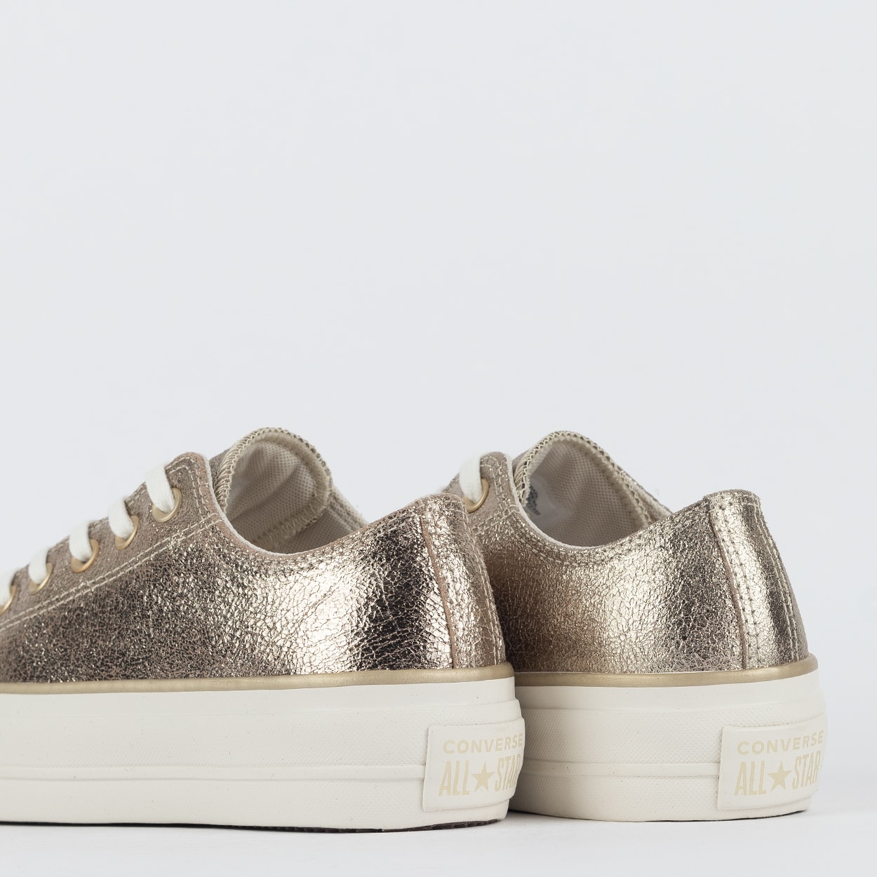 Tênis Converse Chuck Taylor All Star Lift Ox Pretty Patina Ouro