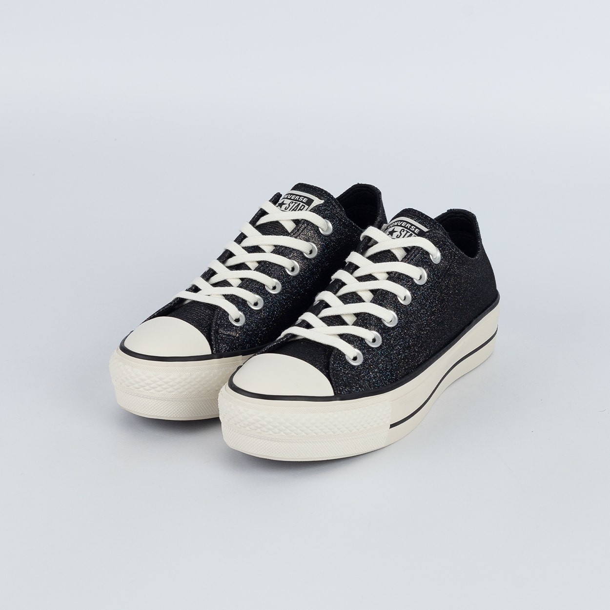Tênis Converse Chuck Taylor All Star Lift Ox Shine Preto Amendoa
