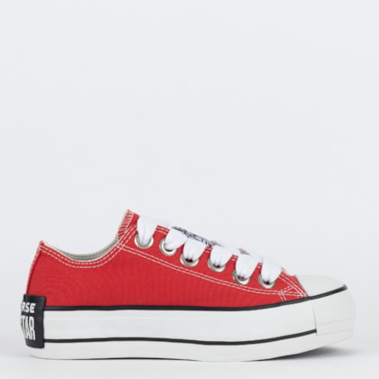 Tênis Converse Chuck Taylor All Star Lift Ox Sketch Vermelho Branco CT28010003