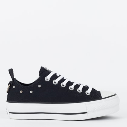 Tênis Converse All Star Preto lista preta - Via Colors - Calçapé