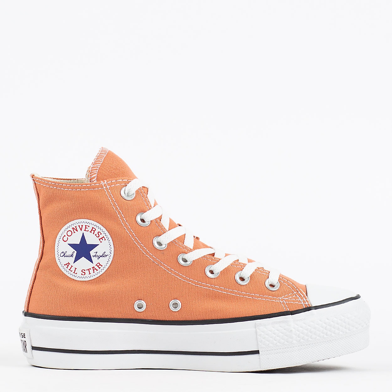Tênis Converse Chuck Taylor All Star Lift Seasonal Hi Laranja Argila  CT12000033 na Loja Virus 41