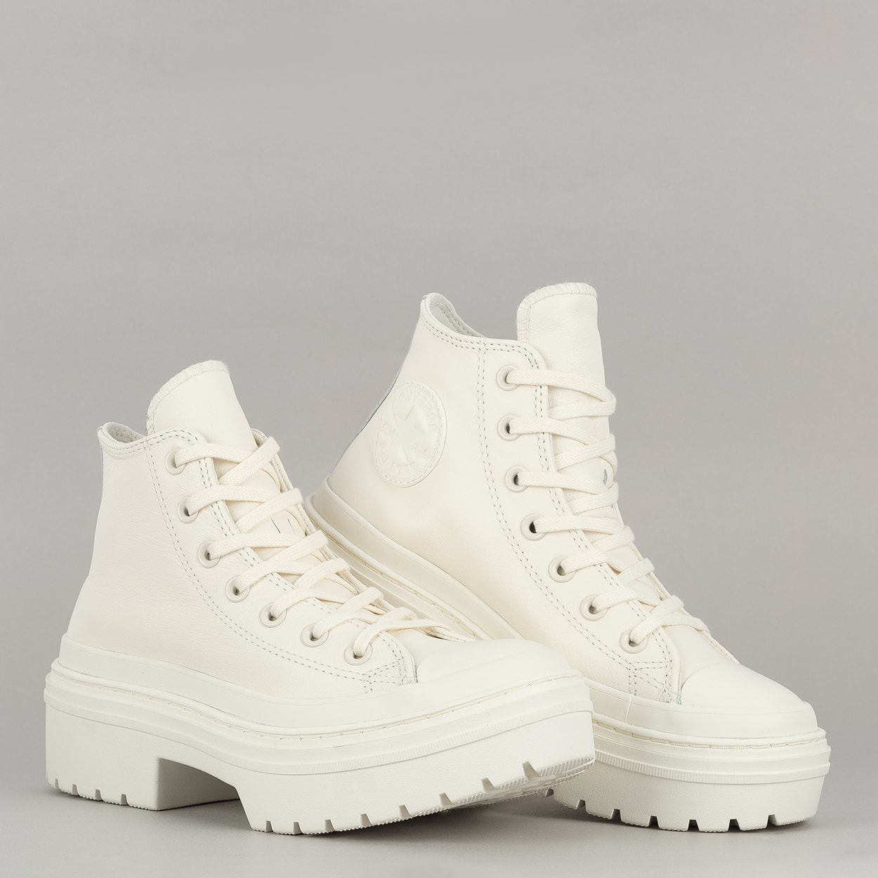 ゆ*う様 CONVERSE Chuck Taylor All Star厚底 韓国 Tênis Converse Chuck Taylor All Star Lugged Heel Leather Platform