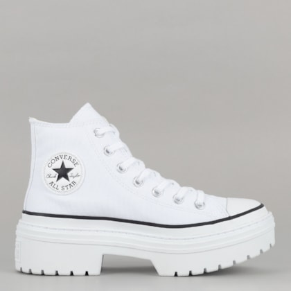 Tênis Converse Chuck Taylor All Star Lugged Heel Platform Hi White Black A10364C