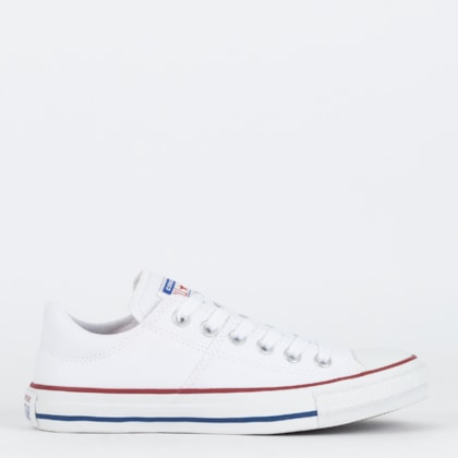 Tênis Converse Chuck Taylor All Star Madison Ox Essential Branco Branco Grena CT28910001