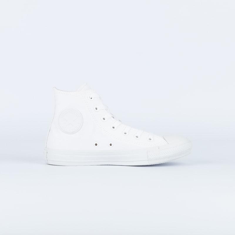 Tênis Converse Chuck Taylor All Star Monochrome Hi Branco Branco