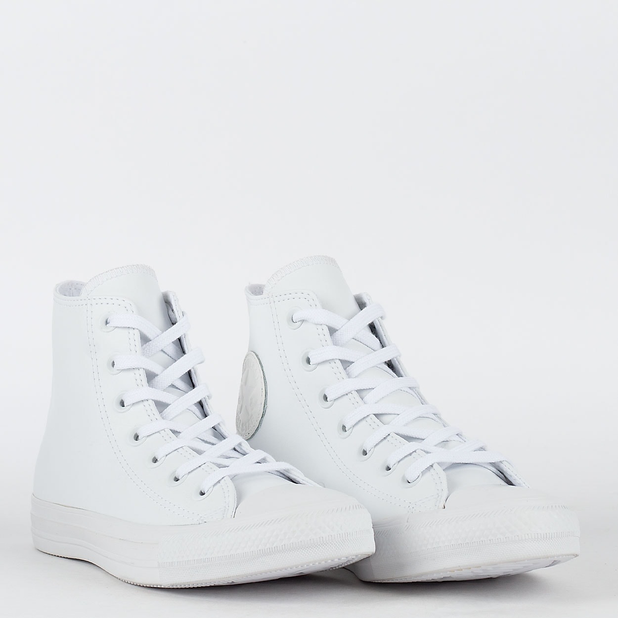 Tênis couro converse chuck clearance taylor all star monochrome branco