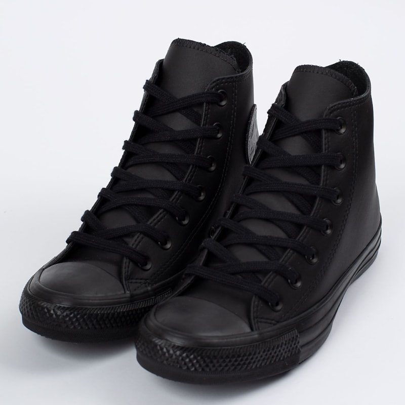 all star monochrome leather