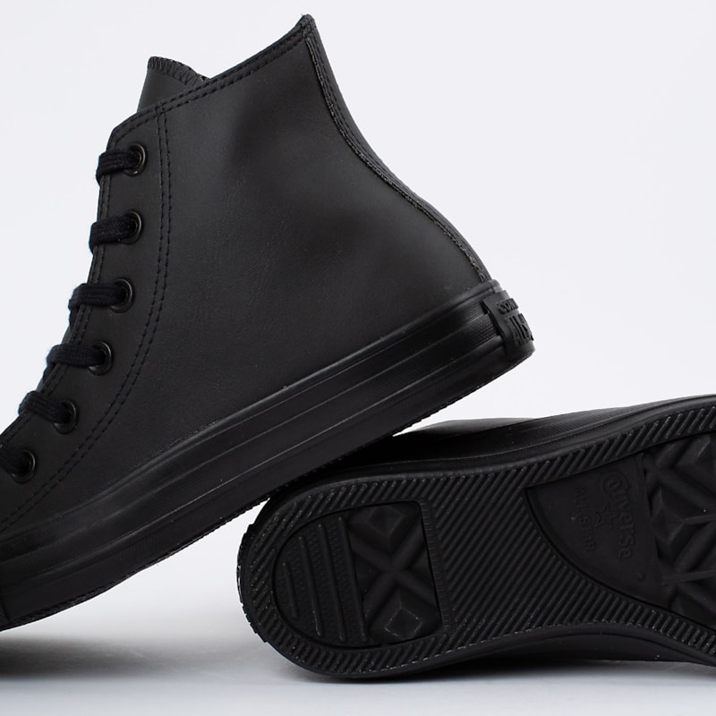 all star monochrome leather
