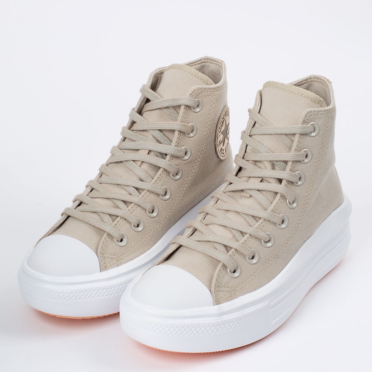 Tênis Converse Chuck Taylor All Star Move Hi Authentic Glam Bege