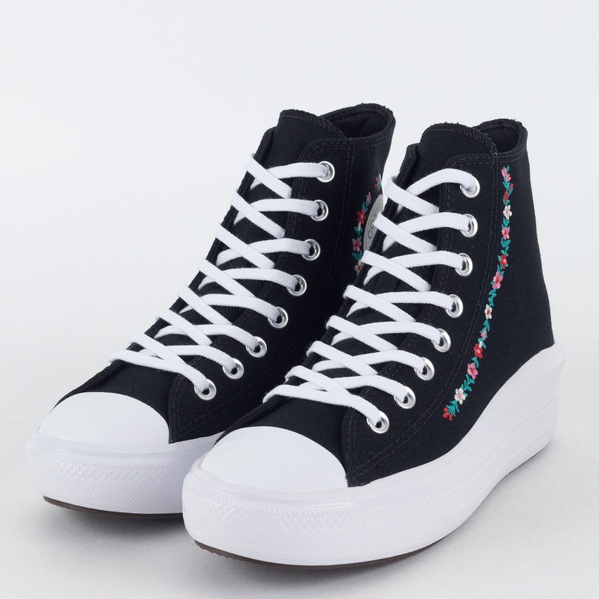 Tenis Converse Chuck Taylor All-Star Plataforma Hi Move Preto/Branco -  NewSkull