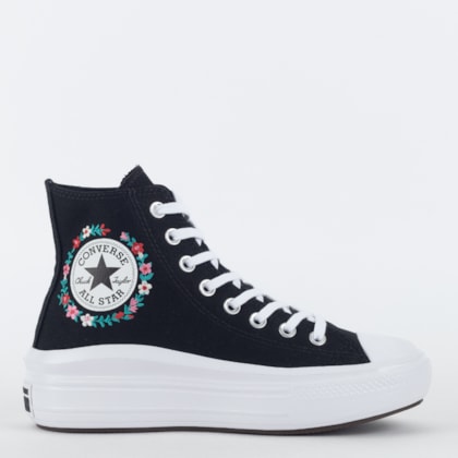 Tênis Converse Chuck Taylor All Star Move Hi Magic Cycle Preto Branco CT26120002