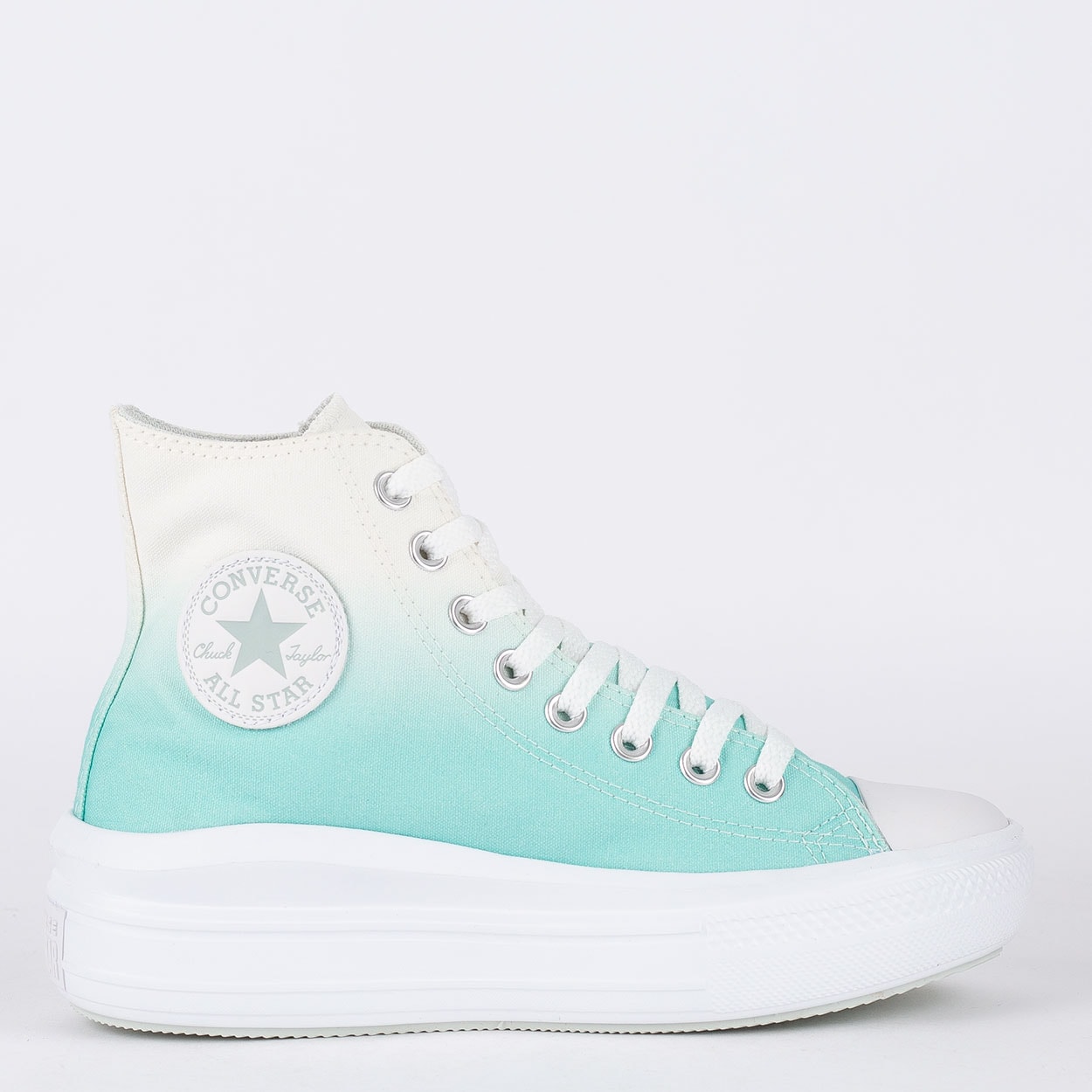 All Star Plataforma Tênis Converse Lift Feminino Branco Preto