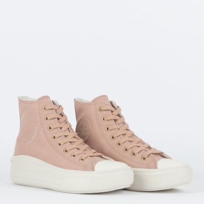 Tênis Converse Chuck Taylor All Star Move Hi Modern Tailored Nude Rosa CT28290002