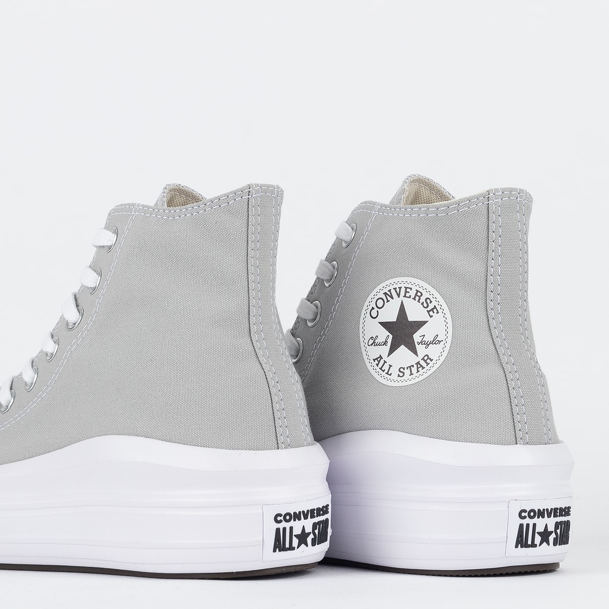 Tênis Converse Chuck Taylor All Star Move Hi Seasonal Cinza Claro
