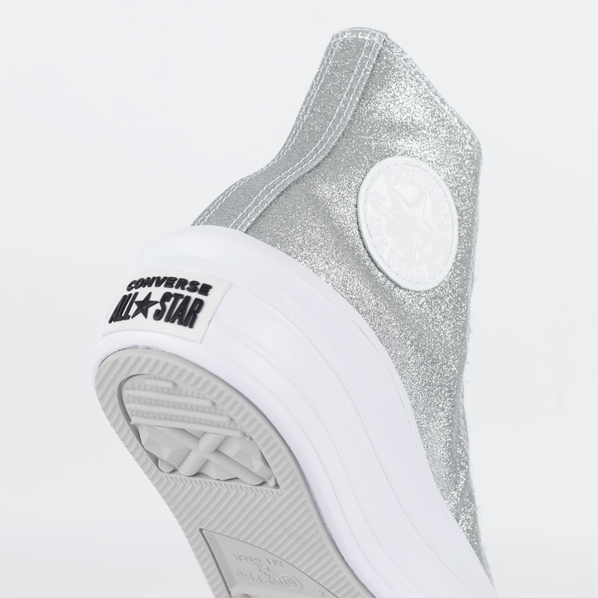 Tênis Converse Chuck Taylor All Star Move Hi Sparkle Party Prata