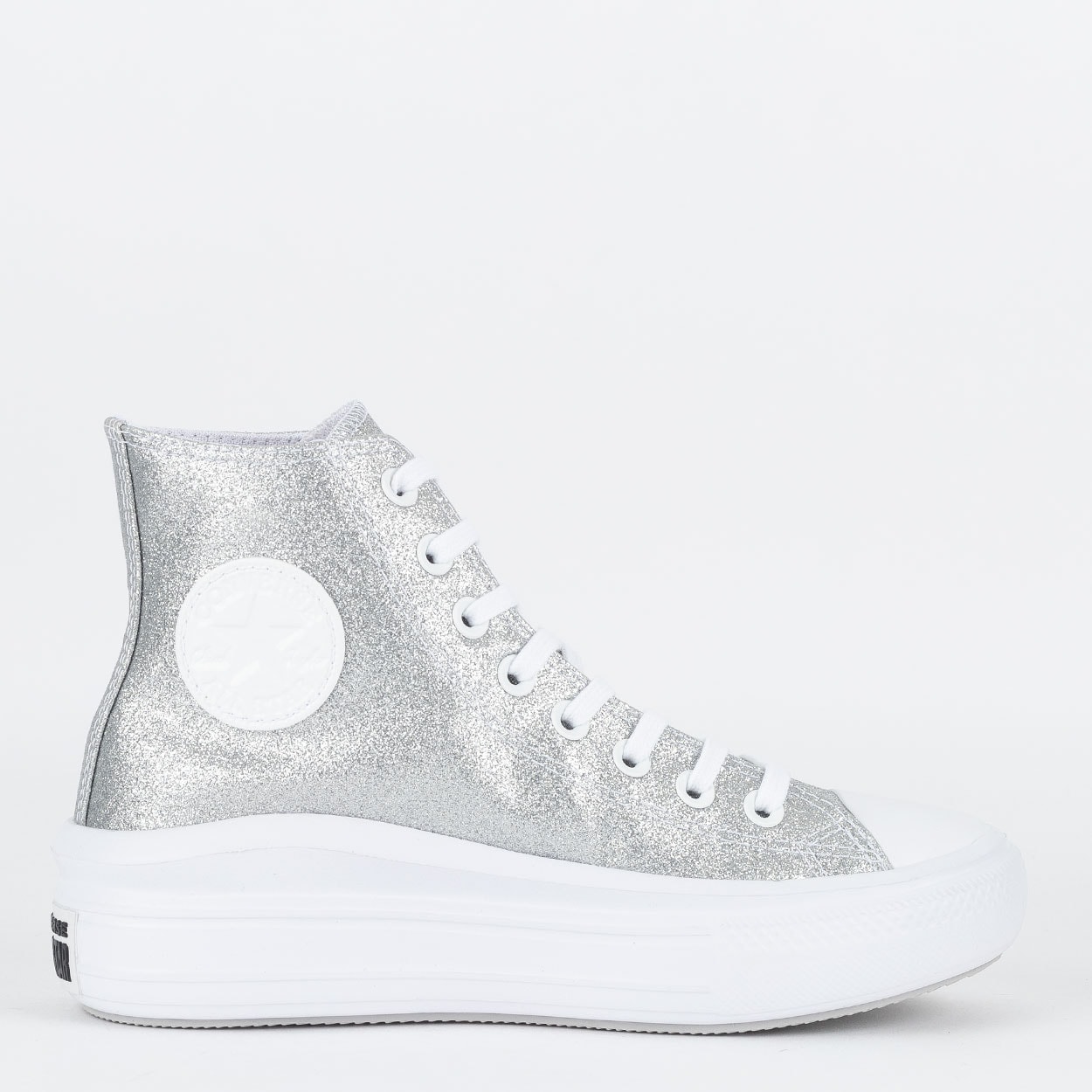 Tênis converse chuck taylor all store star platform ox cinza puro ct09030001