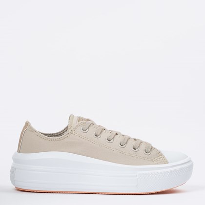 Tênis Converse Chuck Taylor All Star Move Ox Authentic Glam Bege Claro Ouro Claro CT16160001
