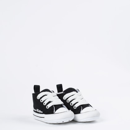 Tênis Converse Chuck Taylor All Star My First All Star Kids Preto Branco CK04400001