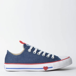 Tênis Converse Chuck Taylor All Star Ox Azul Vermelho CT09890001 Tênis Converse Chuck Taylor All Star Ox Azul Vermelho CT09890001