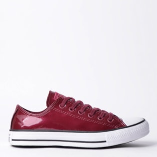 Tênis Converse Chuck Taylor All Star Ox Borgonha Branco CT11990002 Tênis Converse Chuck Taylor All Star Ox Borgonha Branco CT11990002