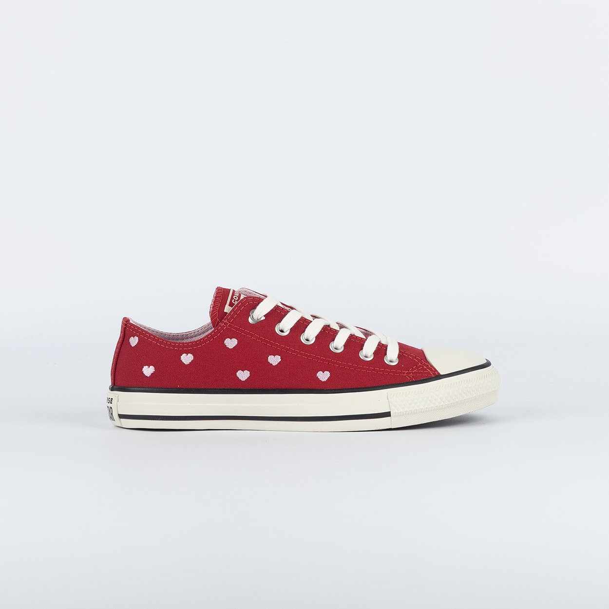 Tênis Converse Chuck Taylor All Star Ox Chucks In Love Vermelho