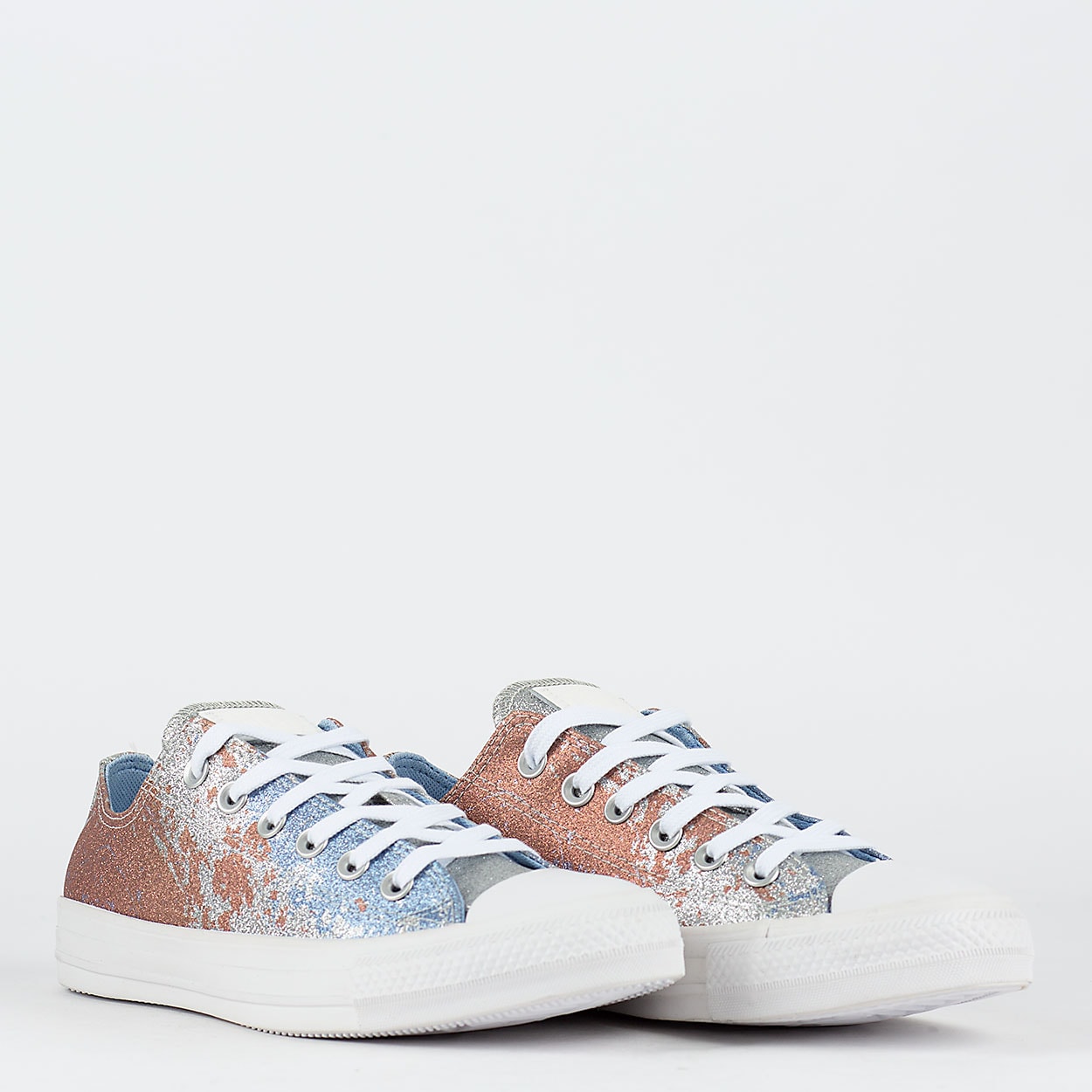 tenis all star glitter prata